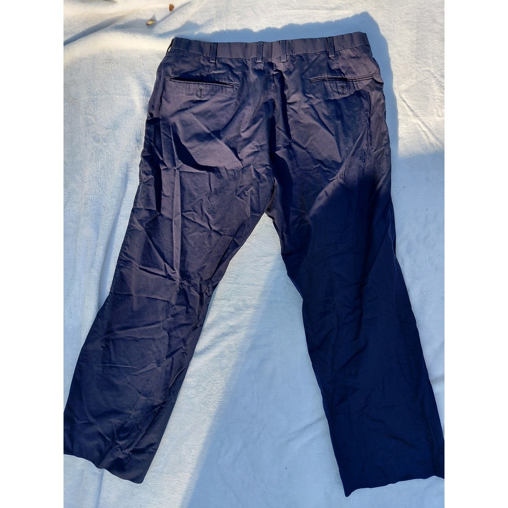 Ralph Lauren Purple Label Mens Navy Blue Cotton Dress Pants Made in Italy 36x29